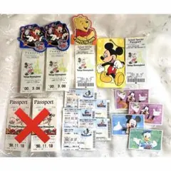 【希少】ディズニーチケットケース + ディズニーチケット(使用済み)まとめ売り①