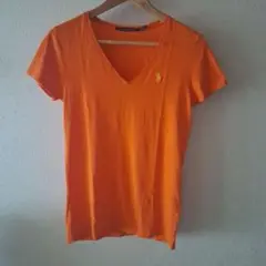 ラルフローレンスポーツ　tシャツ　オレンジ