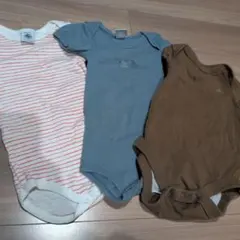 Petit Bateau GAP くまロンパース3点セット