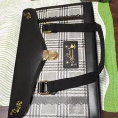 チェック柄習字セット