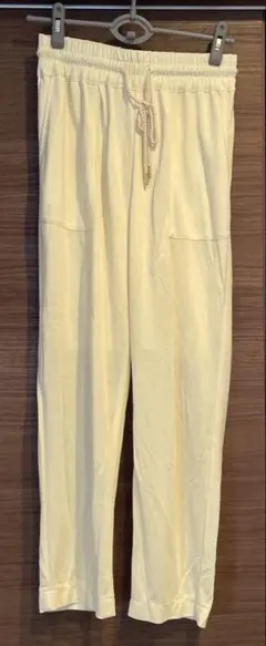 Samansa Mos2 blue パンツ　フリーサイズ