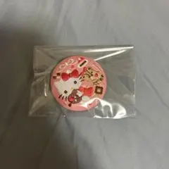 刺繍缶バッジ サンリオ キティ