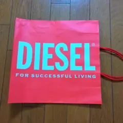 DIESEL 赤色 ロゴ入り紙袋 約40cmまち10㌢