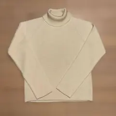 familiar タートルネック　セーター　130 アイボリー　ホワイト