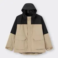 ウィンドプルーフオーバーサイズマウンテンパーカ Ssize ベージュ