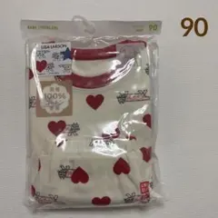 ユニクロ　長袖パジャマ　リサラーソン　ハート柄　90
