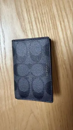 COACH ブラック 名刺入れ オリジナルモノグラムのサムネイル
