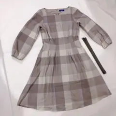 数回の着用　ブルーレーベル クレストブリッジ チェック柄　ワンピース