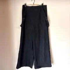 Lサイズ インディゴデニムパンツ　ワイド　サスペンダー