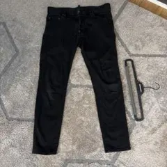 DSQUARED2 BLACK BULL スキニージーンズ ブラック