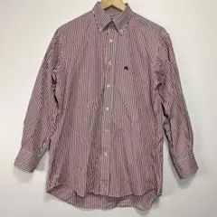 BURBERRY LONDON ボタンダウン 長袖 ストライプ シャツ M