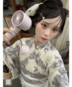7点セット GRL モダンストライプフラワー浴衣セット[gi1109] - メルカリ