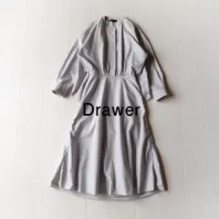 Drawer ドゥロワー⭐︎コットンシルク フラワープリント ティアード