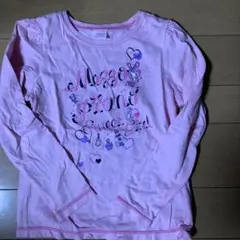 値下げ mezzo pianoのピンクの長袖Tシャツ 130センチ