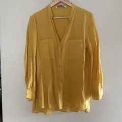 ZARA　リネンシャツ　レディースのサムネイル