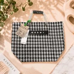 新品未使用】MARNI MARKET TOTE BAG 千鳥 - メルカリ