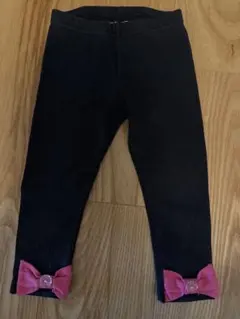 ディズニー　Disneyレギンス スパッツ　ミニー　パンツ90cm 黒　女の子