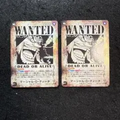 ティーチ　黒ひげ　SEC SP(スペシャルカード) 手配書　パラレル　2枚