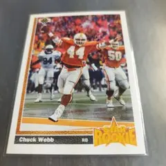Chuck Webb 1991 Upper Deck NFL 카드