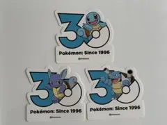 ゼニガメ　カメール　カメックス　30周年　マグネット ポケモン30周年 マグネット ゼニガメ カメール カメックス 3種セット