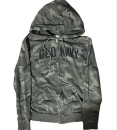 Archive 00s OLD NAVY 迷彩柄　短丈 ジップアップパーカー Sのサムネイル