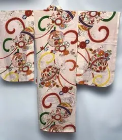 1-I 七五三　着物　アンティーク　三歳　正絹