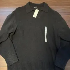 GU ブラッシーニットスキッパーポロシャツ ブラック XLのサムネイル