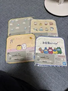 バンダイ お文具といっしょ タオル 4枚セット