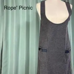 Rope' Picnic ノースリーブワンピース グレー系 38 上品