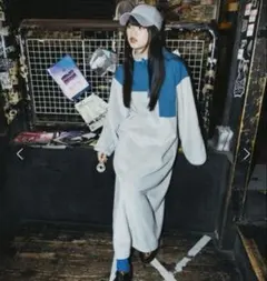 niko and MODE NORM CORE フリースジップマキシワンピース