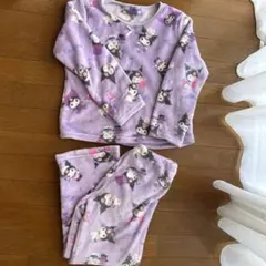 くろみちゃん フリースパジャマ 紫色