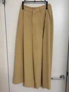 UNITED ARROWS 黄色ベージュ フレアパンツ