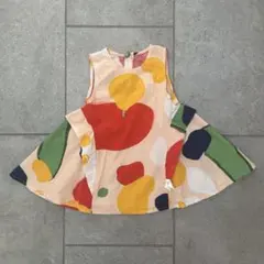 子供服 ワンピース ノースリーブ 90cmのサムネイル
