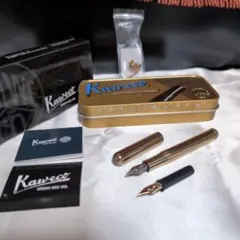 【極上・希少♪】カヴェコ　リリプット　ブラス　万年筆　14K　ペン先ユニットつき 極上・希少♪】カヴェコ リリプット ブラス 万年筆 14K ペン先ユニット