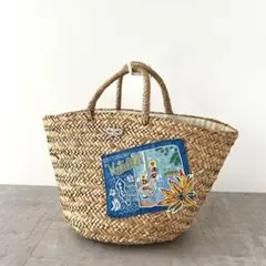 【美品✨️】 アニヤハインドマーチ かごバッグ 刺繍パッチ ナチュラルのサムネイル