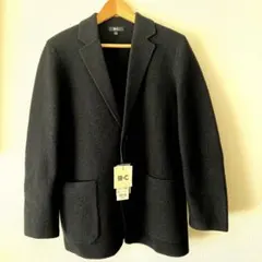 【新品】ユニクロCニットジャケットS黒 ＊女性にもお勧め