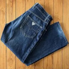 【美品】GUESS 90s USA製 ストレートデニム W31 メンズM ゲスのサムネイル