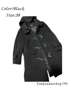 23区 ダッフルコート ブラック サイズ38（M）のサムネイル