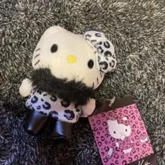 ハローキティ ヒョウ柄 ギャルキティ　マスコット ぬいぐるみキーホルダー