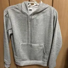 グレー フード付き パーカー XL