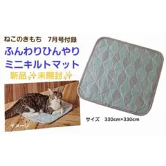 ねこのきもち　付録　ふんわりひんやりミニキルトマットのサムネイル