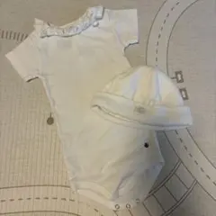 プチバトー　ロンパース　帽子