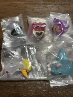 ピクサー　ファッションリング　ロイヤルクリア　ガチャガチャ　5個セット