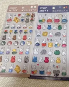 【新品】ミッフィー ぽてジェムシール 2種類のサムネイル