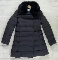 GREEN LABEL RELAXING ダウン ロングコート ファー付き