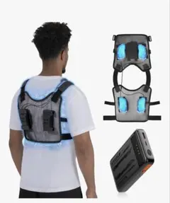 【新品試着のみ】　定価2.1万　冷却ベスト　ペルチェ素子　4枚プレート使用！