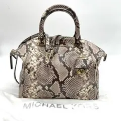 ✨極美品✨マイケルコース MichaelKorsパイソン柄2wayバッグ袋付き✧