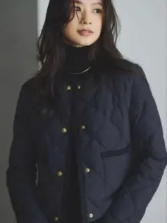 【TAIONxanuans】ノーカラーキルティングショートダウン　タグ付き