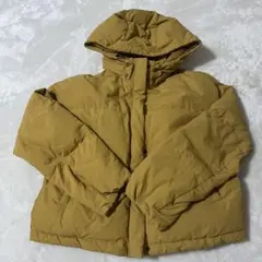 cepo フード付き　ショートダウンジャケット　マスタードイエロー