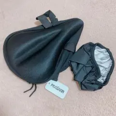 PRASANN 자전거 시트 커버 블랙 블랙 쿠션 이지 핏